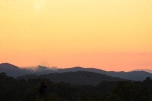 Blairsville Georgia Beautiful Sunset in the Mountains