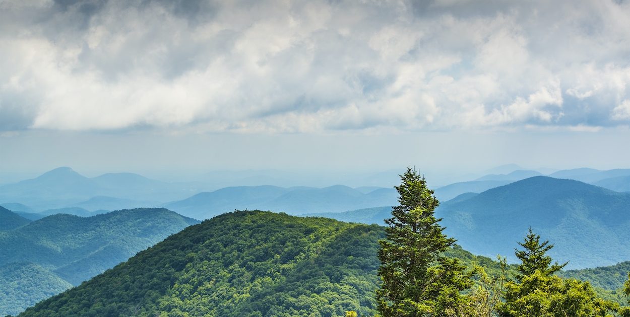 View of Appalachian Mountains in North Georgia, USA.